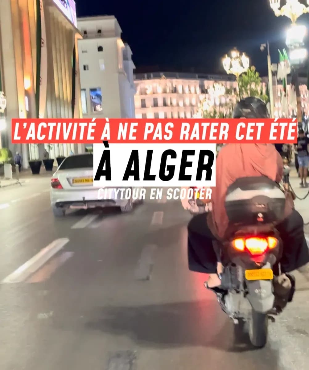Algiers city tour by scooter